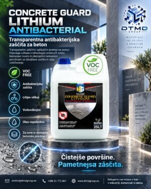 TRANSPARENTNA ANTIBAKTERIJSKA ZAŠČITA ZA BETON