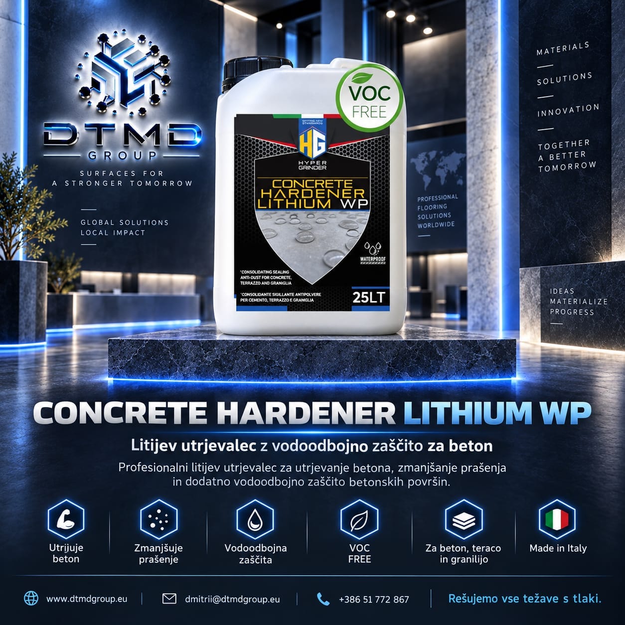 CONCRETE HARDENER LITHIUM WP